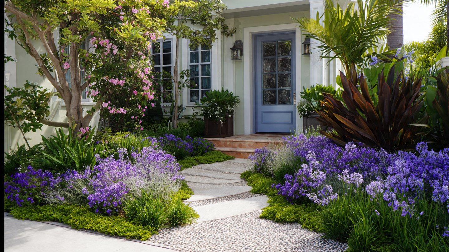 Easy Method for Creating Stunning Entryway Gardens with Low Maintenance Plants