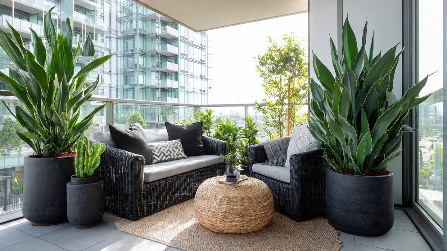 How to Style Agave Plants on a Modern Balcony