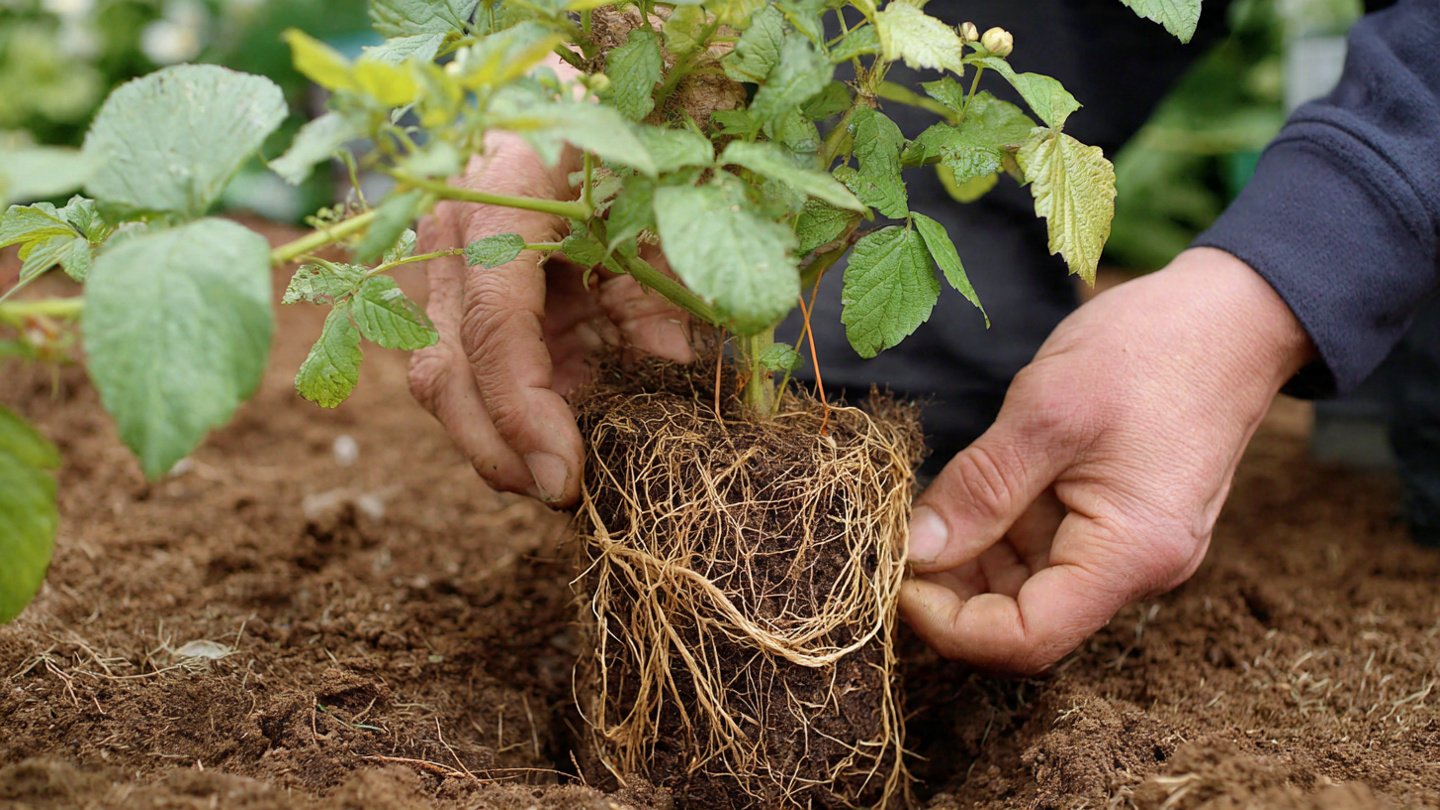 Watering Depth Method Enhances Root Strength in Plants